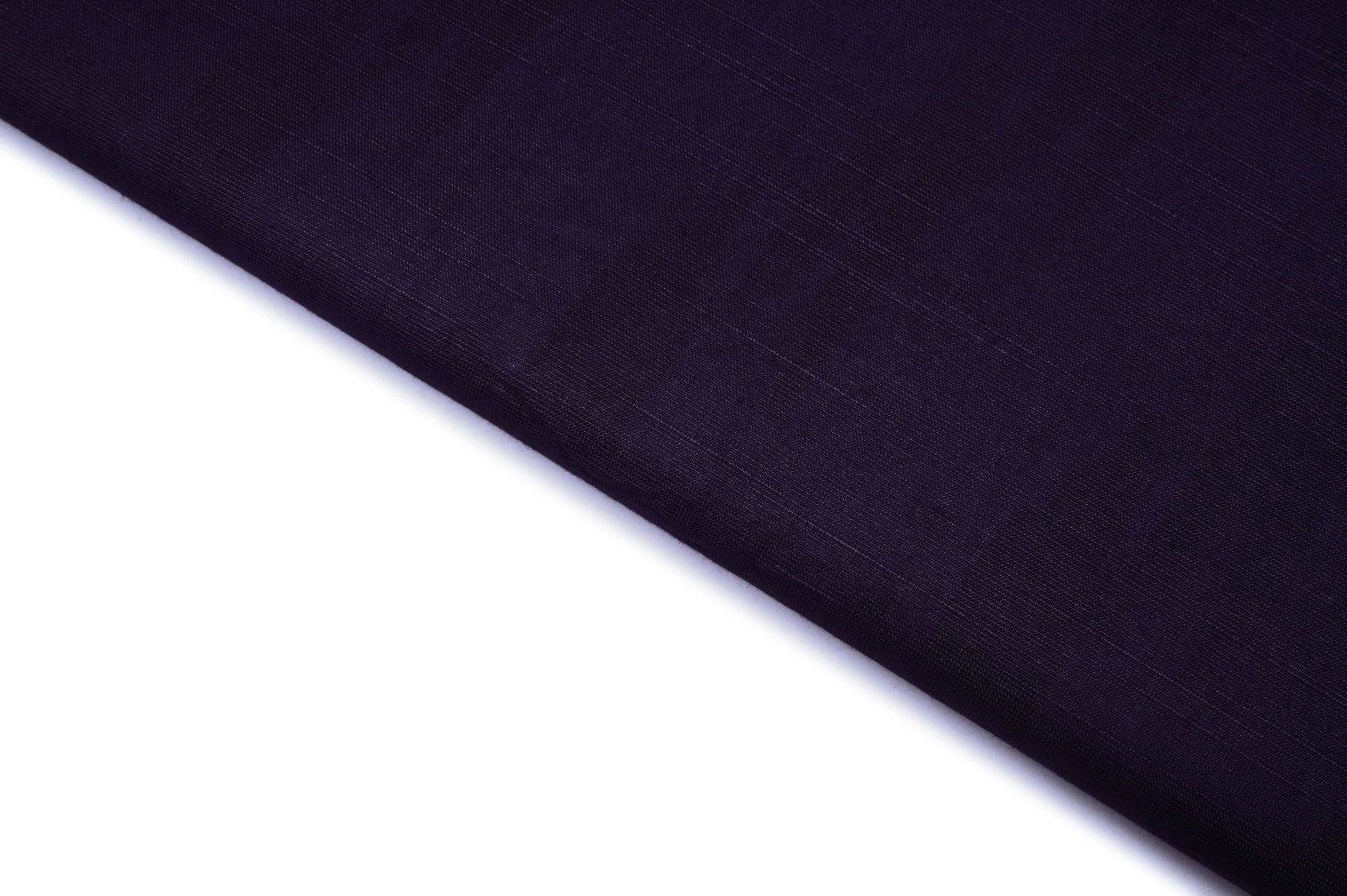 RUSSIAN VIOLET PURPLE COLOR GEOMETRIC WEAVE MOTIVE PATTERN MERSERISE COTTON IKKAT FABRIC 11608