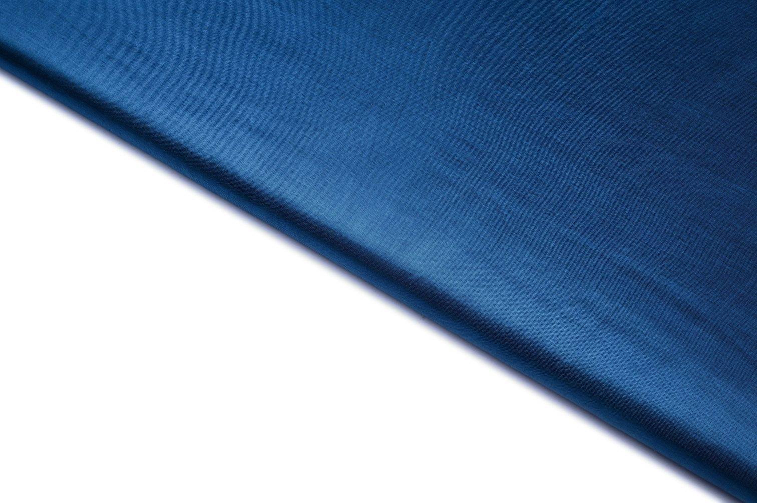 HAWKES BLUE COLOR WISCOSS CHINON SEQUANCE & MONOCHROM THREAD CHAIN STITCH WITH DIGITAL PRINT FLORAL MOTIVE EMBROIDERED WORK FABRIC 11408