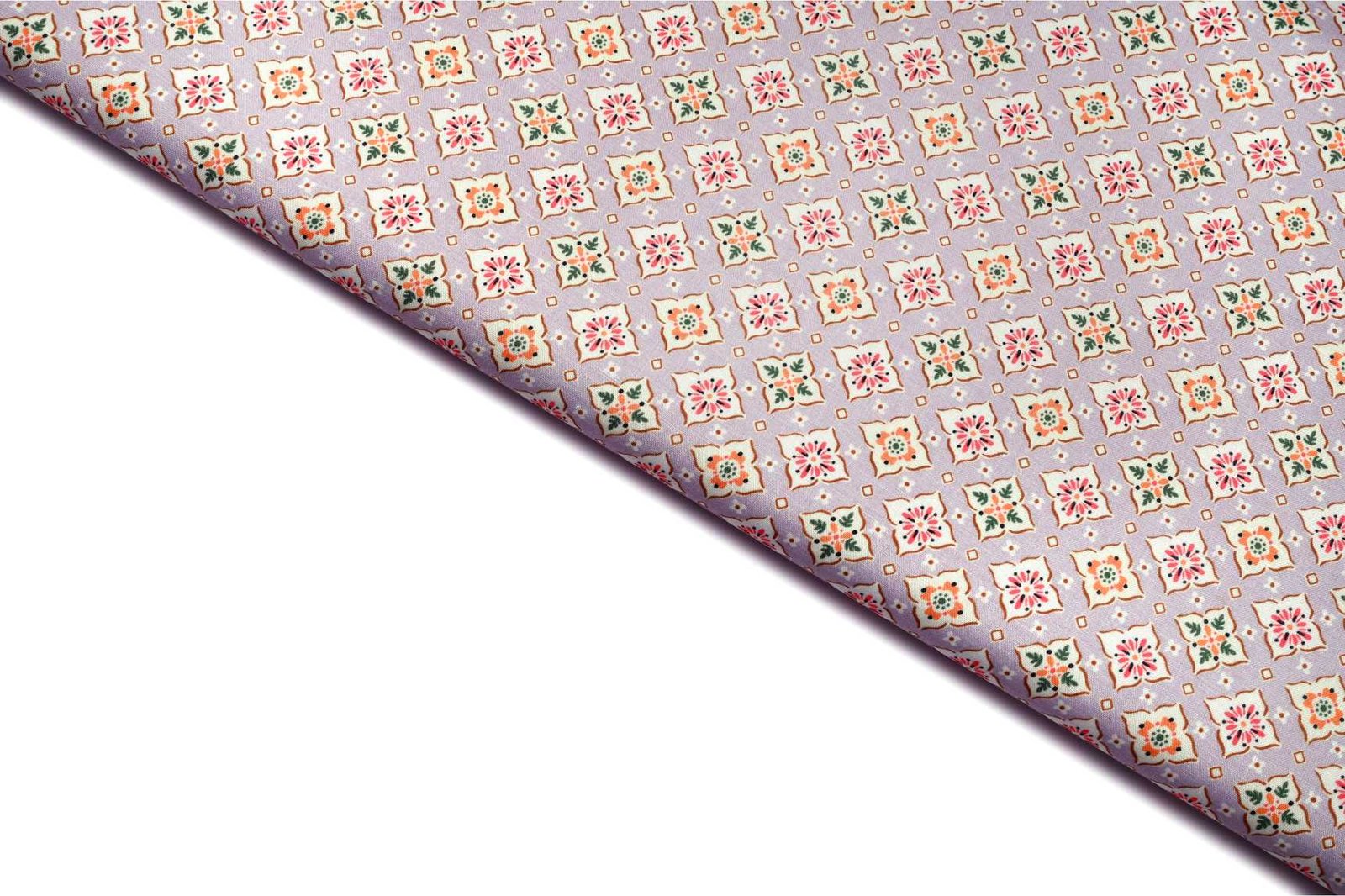 DUSTY LAVENDER COLOR POLY FLAX DIGITAL DAMASK SHAPE MOTIVE PATTERN PRINTED FABRIC 11873