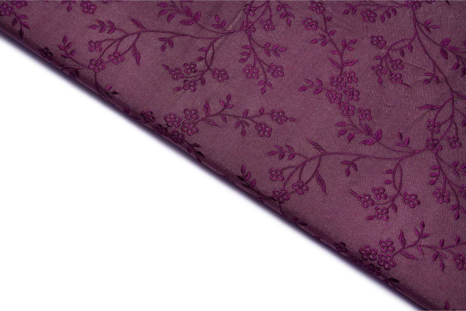 DUAL TONE PINK COLOR WISCOSS PORY SILK RESHAM ALLOVER ZAAL PATTERN EMBROIDERED WORK FABRIC 11194