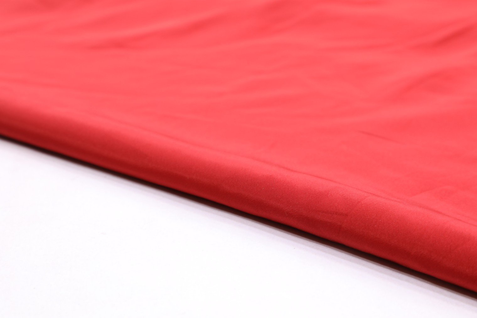 SCARLET RED COLOR POWDER CREPE SILK PLAIN 7324