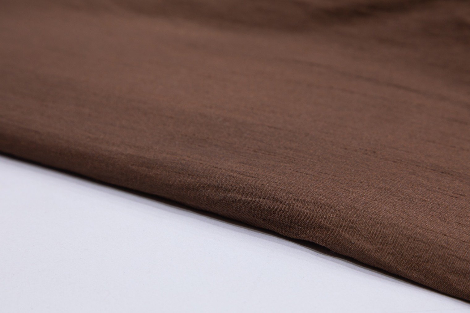 CAFFEINE BROWN COLOR SELF TEXTURE ART RAW SILK 9517