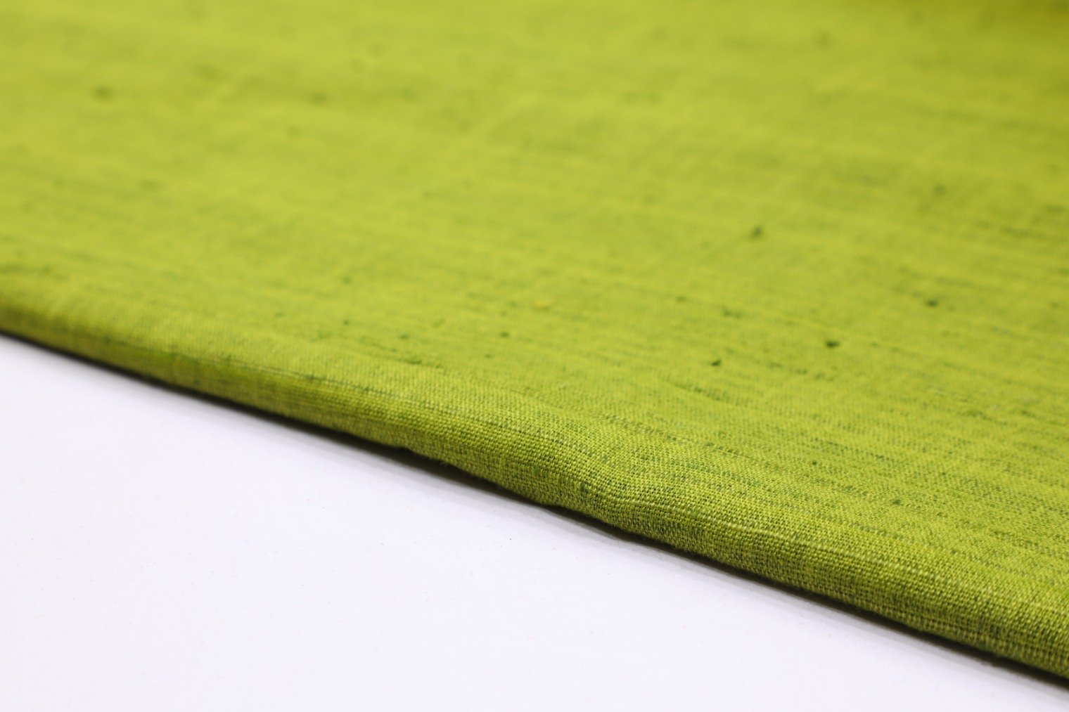 GREEN ELAICHI COLOR MATKA SELF TEXTURE COTTON BLEND SILK 7834