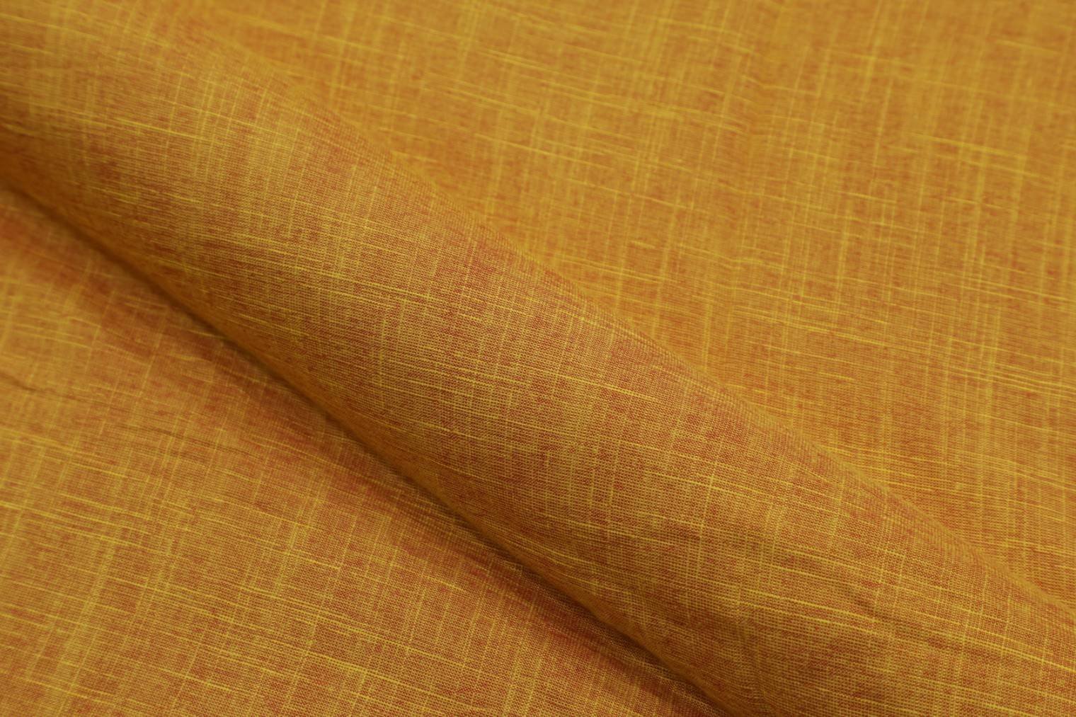 BRIGHT SUN YELLOW COLOR TWOTONE TEXTURE SLUB RAYON FABRIC 9648