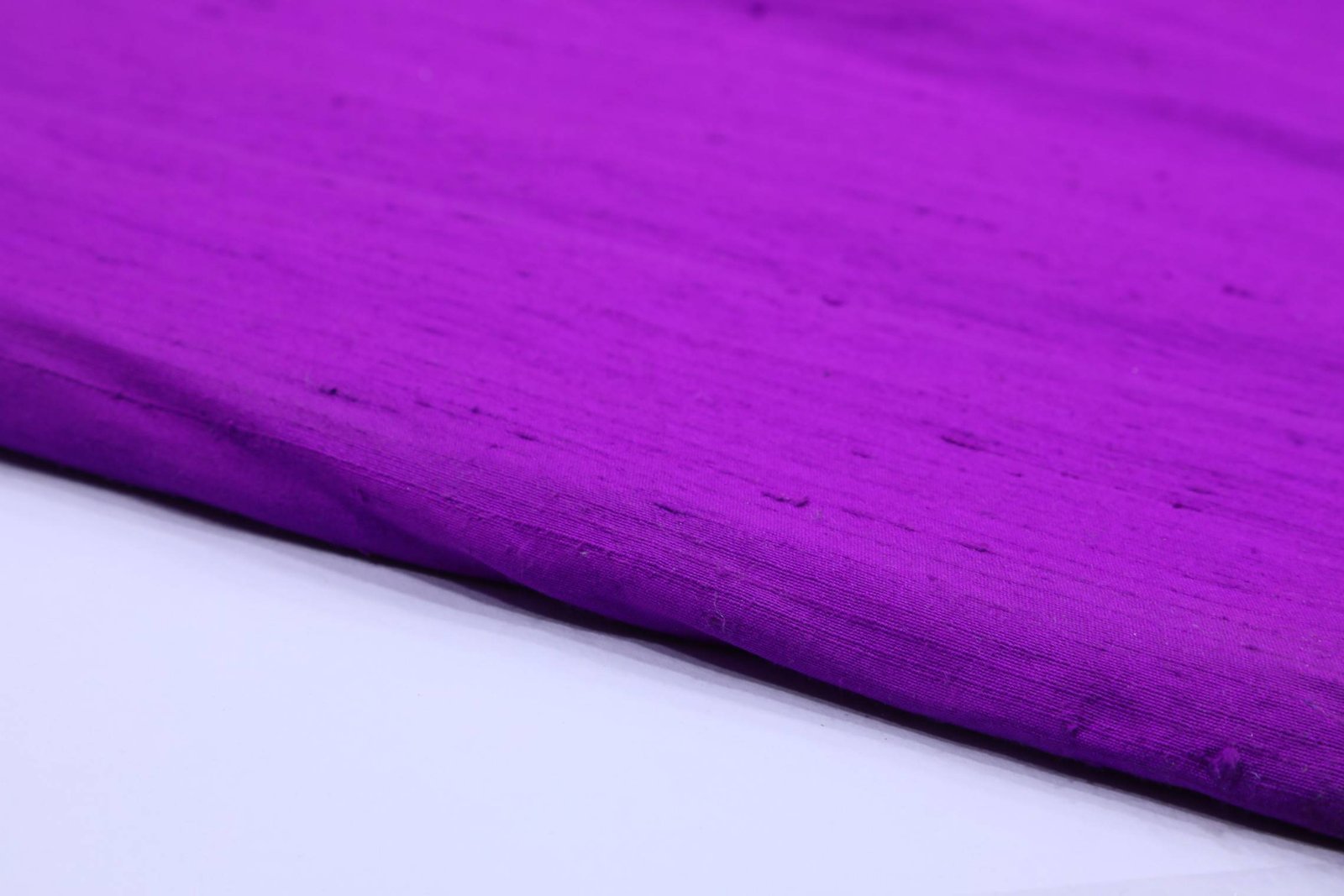 PUNCH PINK COLOR SELF TEXTURE PURE 100GMS RAWSILK FABRIC 3774