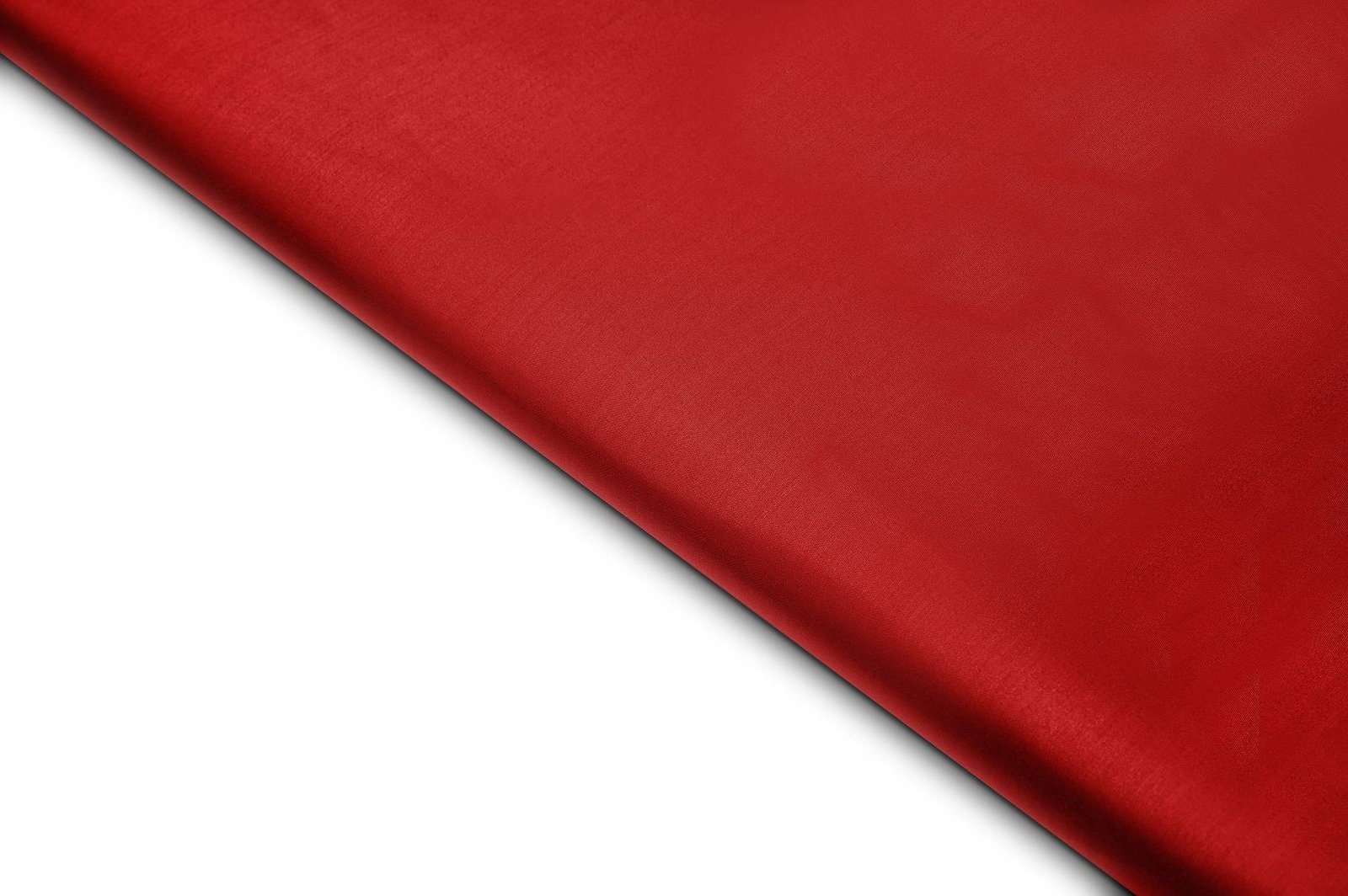 SCARLET RED COLOR PLAIN COTTON SATIN FABRIC 8499