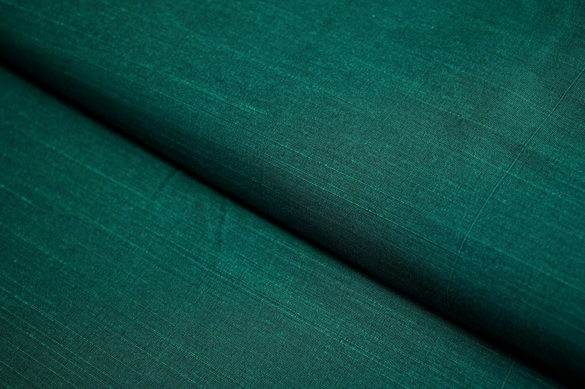 MILITERY GREEN COLOR SELF TEXTURE LONG SLUB FABRIC 11514