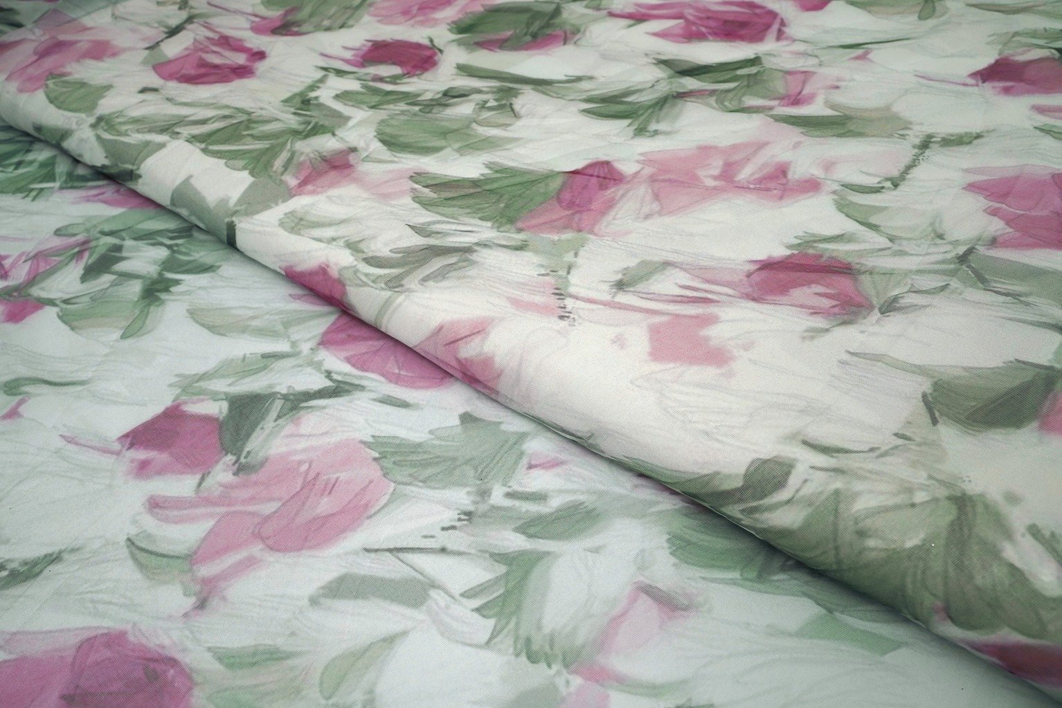 DUSTY PINK COLOR DIGITAL ROSE PATTERN ORGANZA DIGITAL PRINT 9898