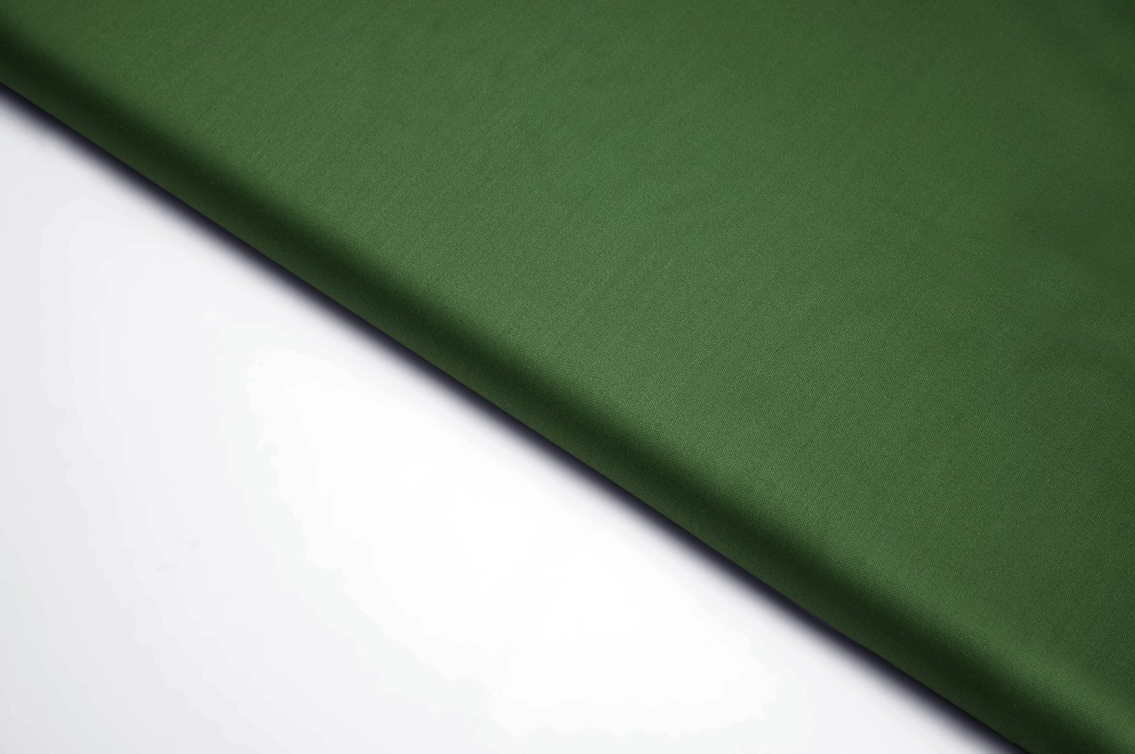 PURE MEHENDI GREEN COLOR GLOSSY FINISH COTTON SATIN PLAIN FABRIC 11610