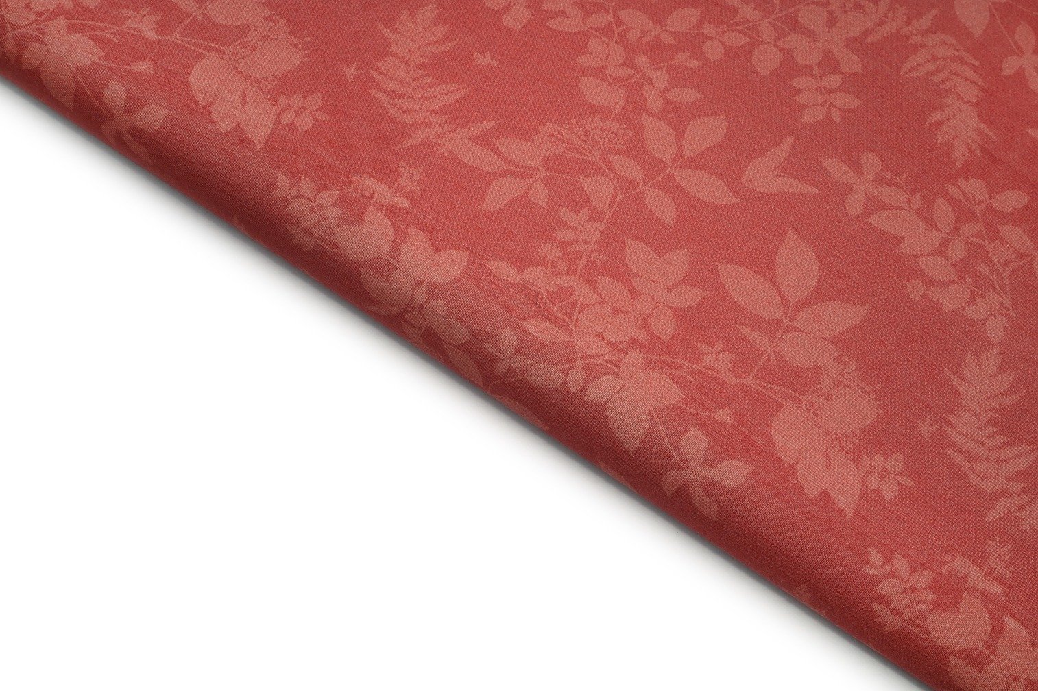 BRICK RUST COLOR GLOSSY FINISH COTTON SATIN PLAIN FABRIC 11612
