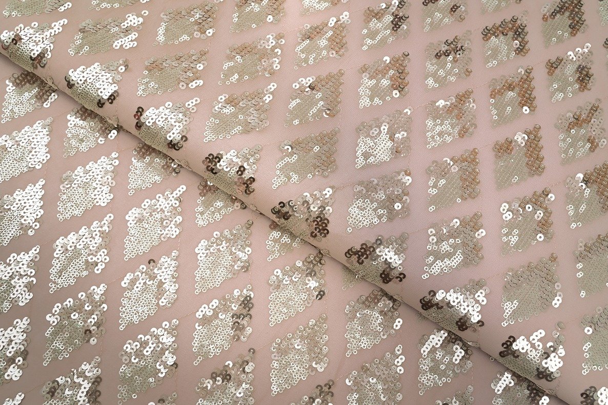 OFFWHITE & PASTEL PEACH COLOR COTTON VOIL SLUB WEAVE TEXTURE PATTERN HANDLOOM FABRIC 11669