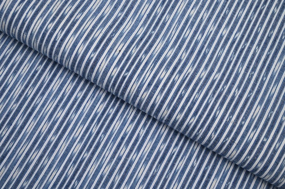 RUSSIAN VIOLET PURPLE COLOR GEOMETRIC WEAVE MOTIVE PATTERN MERSERISE COTTON IKKAT FABRIC 11608