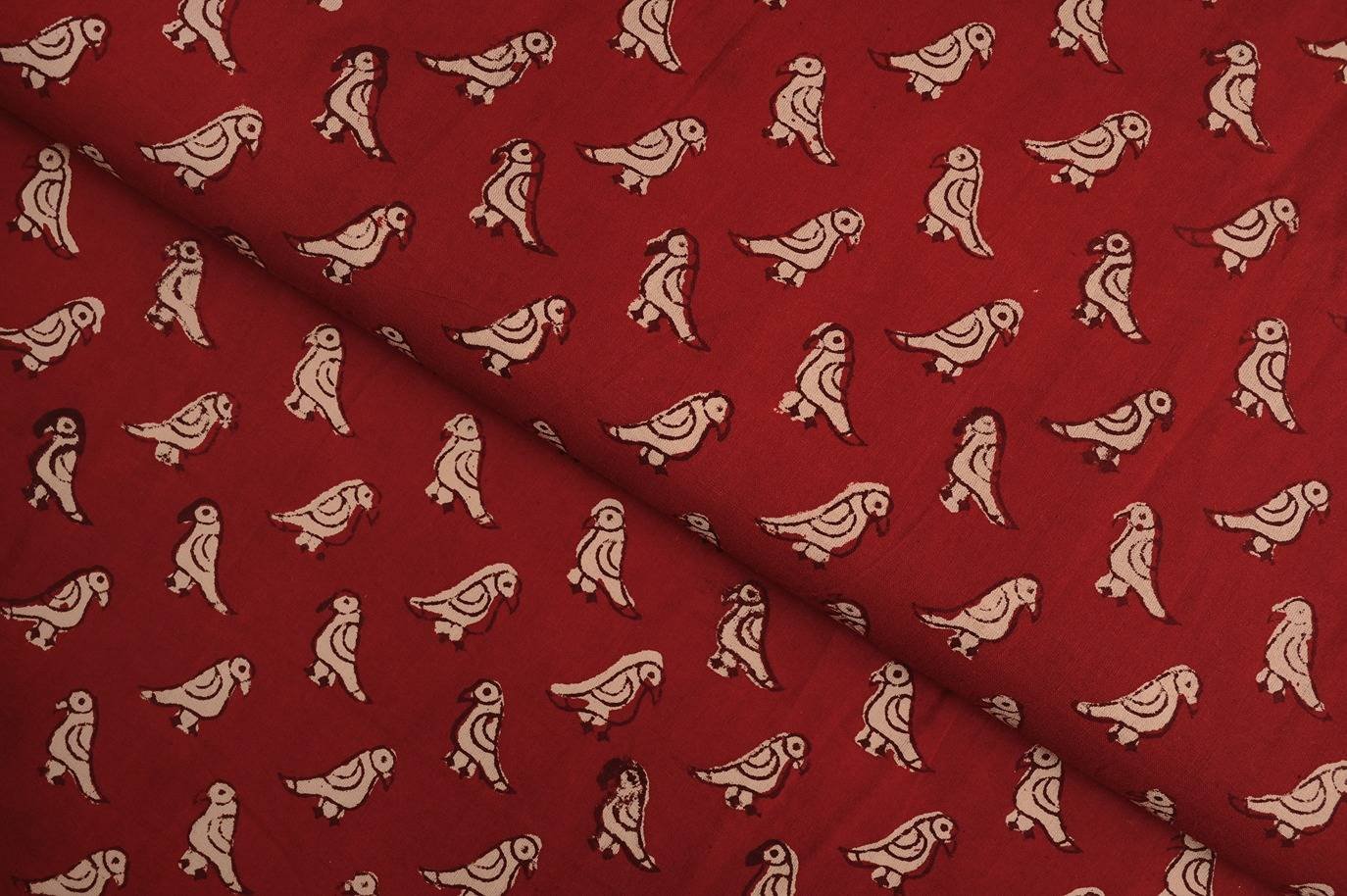 BAY BLUE COLOR COTTON GAMTHI RAPID CAMEL SHAPE HANDBLOCK MOTIVE PATTERN PRINTED FABRIC 8691