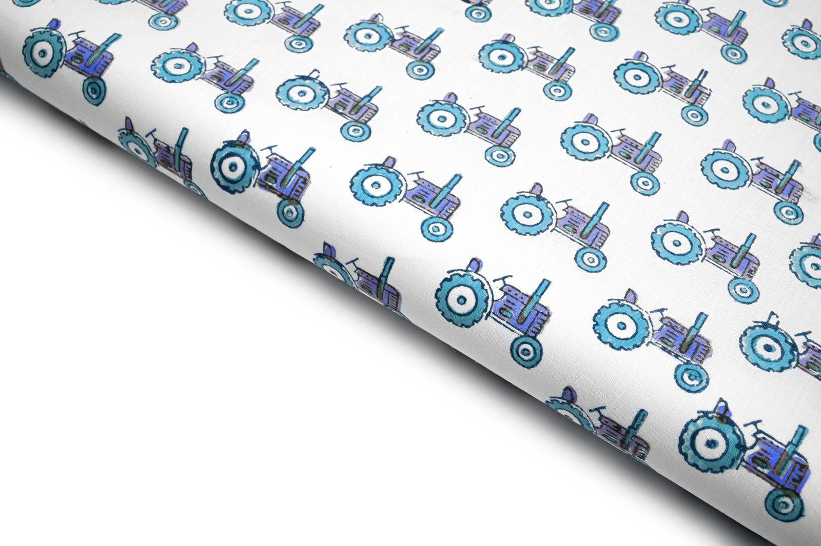BAY BLUE COLOR COTTON GAMTHI RAPID CAMEL SHAPE HANDBLOCK MOTIVE PATTERN PRINTED FABRIC 8691