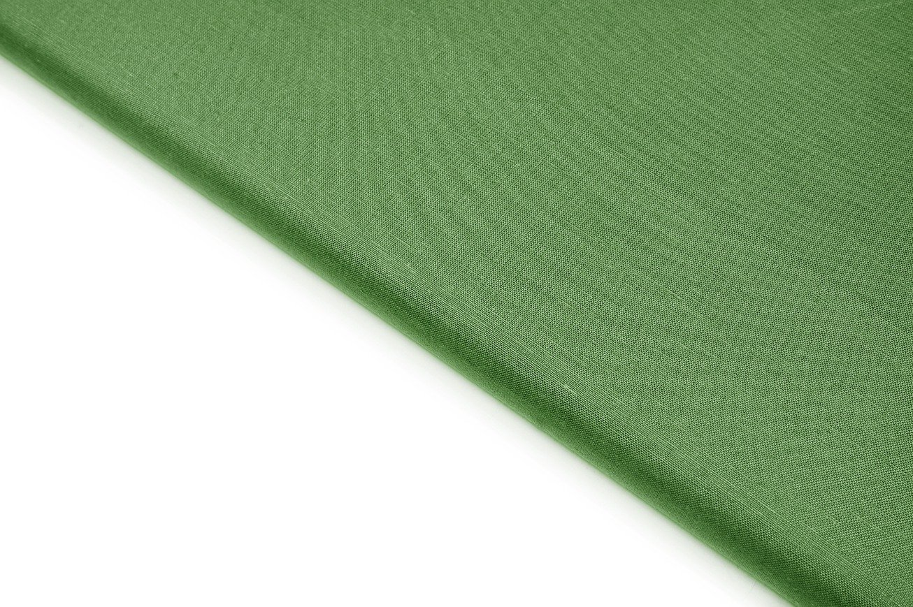 TULSI GREEN COLOR COLOR COTTON KHADI GLOSSY LINEN FINISH SELF SLUB TEXTURE FABRIC 9984