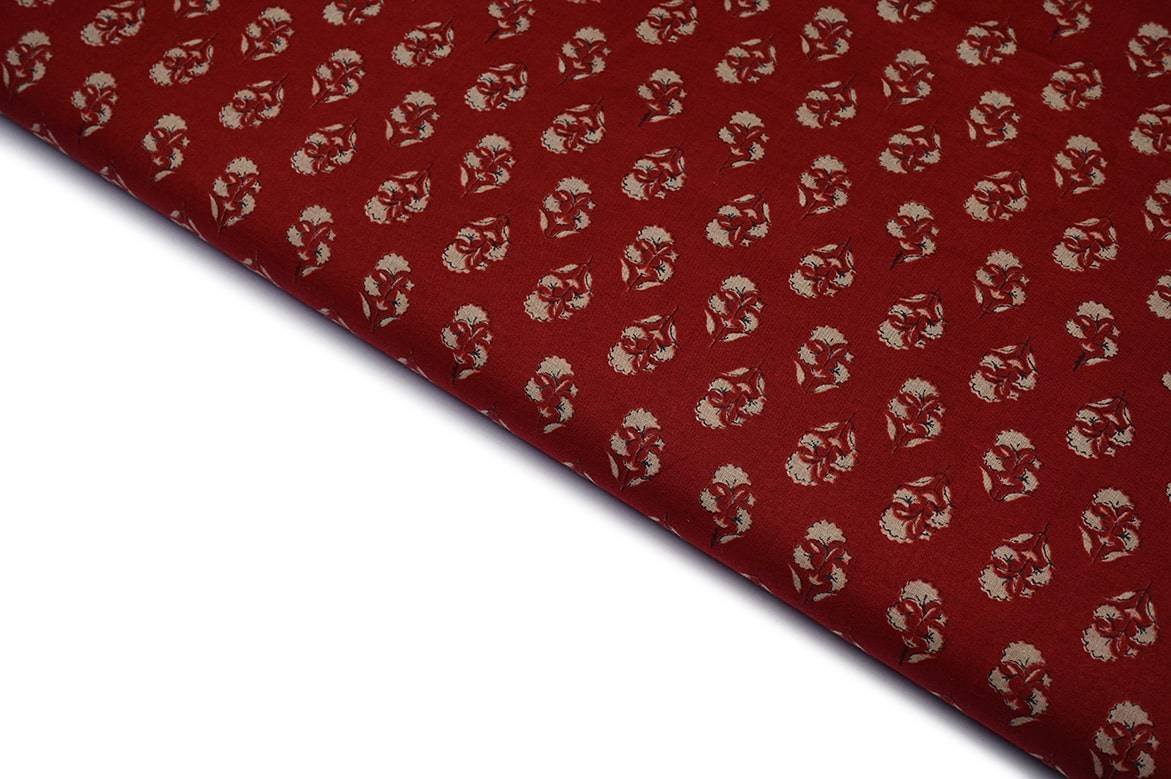 CAPPUCINO BROWN COLOR COTTON SCREEN ABSTRACT MULTIPLE SHADES LEHERIYA PATTERN PRINTED FABRIC 11598