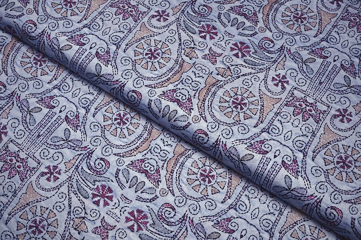 BRIGHT SUN YELLOW COLOR TWOTONE TEXTURE SLUB RAYON FABRIC 9648