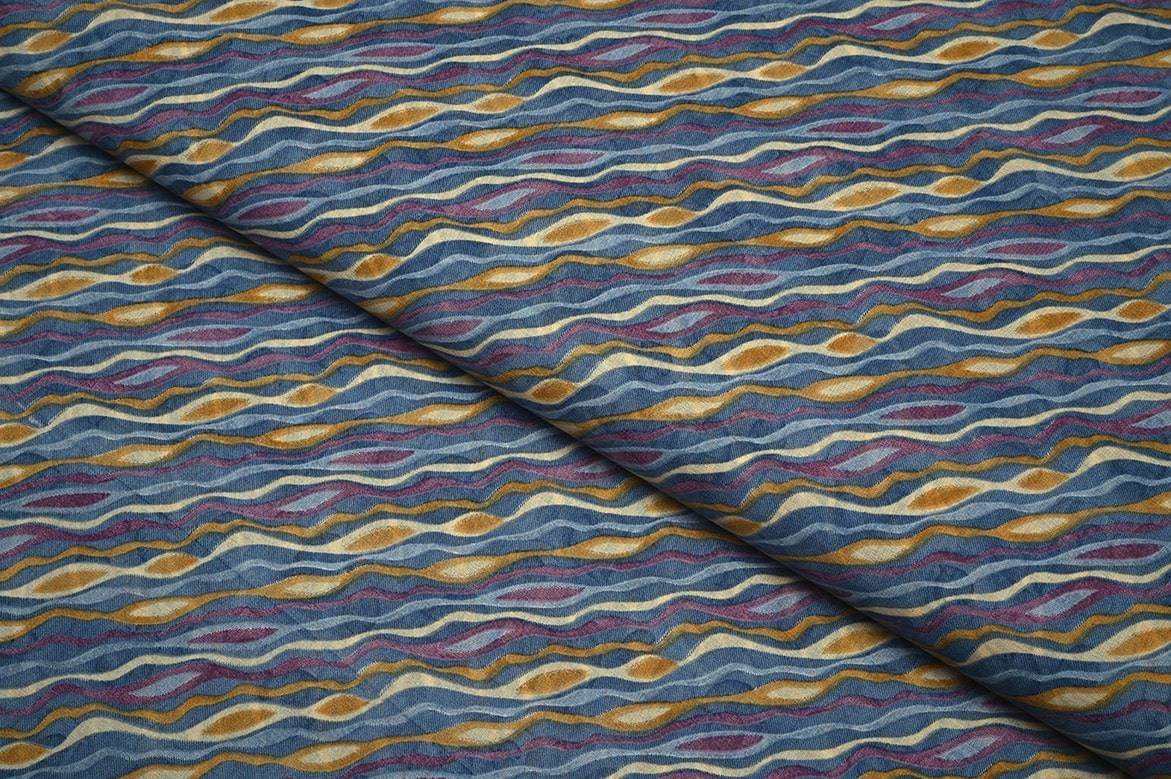 BRIGHT SUN YELLOW COLOR TWOTONE TEXTURE SLUB RAYON FABRIC 9648