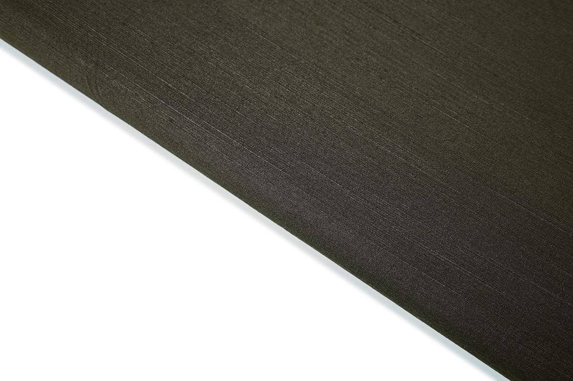 MILITERY GREEN COLOR SELF TEXTURE LONG SLUB FABRIC 11514