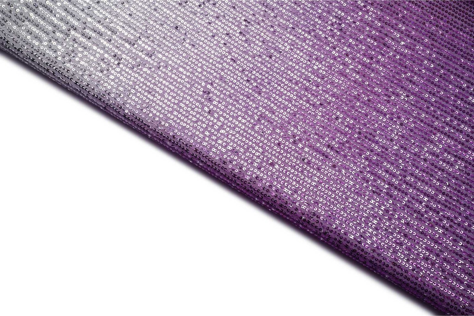 EMINENCE PURPLE  & CREAM COLOR OMRAY MERGING WITH SEQUINS LINE PATTERN EMBROIDERY WORK FABRIC  11207