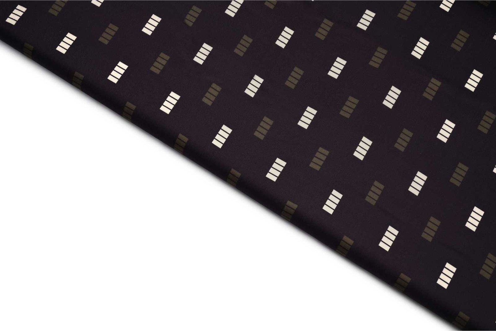 GRAPE PULP PURPLE COLOR COTTON SHATIN BROWN AND CREAM DIGITAL BLOCK PATTERN DIGITAL PRINTED FABRIC  11303